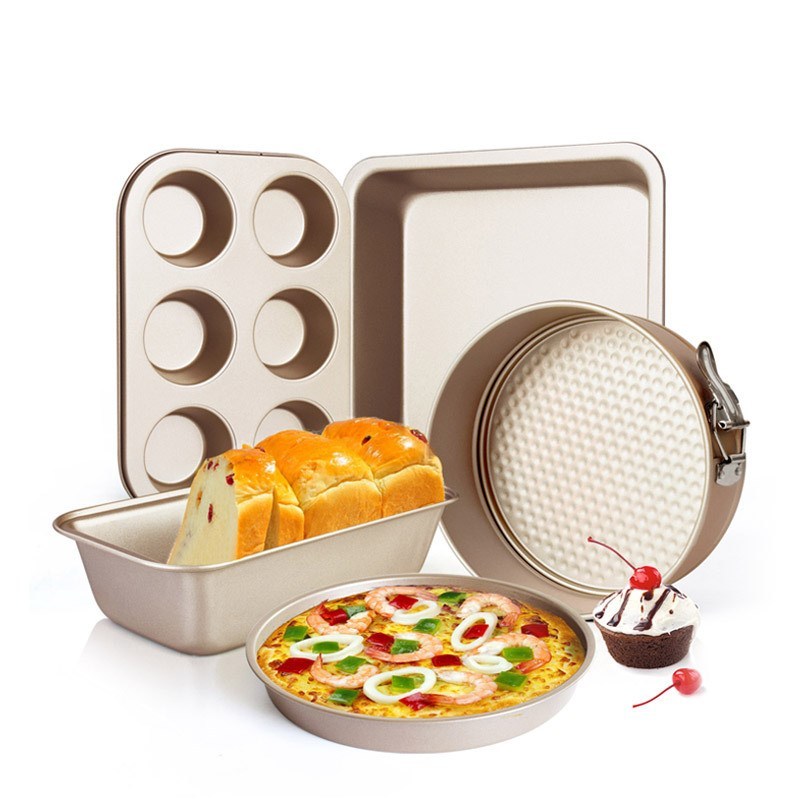 Light Golden Colour Baking Mould and Trays Set