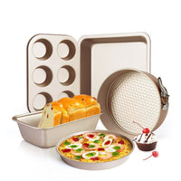 Light Golden Colour Baking Mould and Trays Set