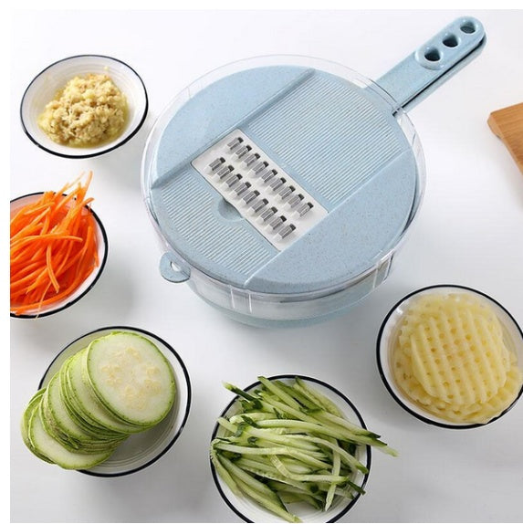 8-in-1 Vegetable Slicer Potato Peeler Carrot Onion Grater with Strainer Vegetable Cutter Kitchen Accessories