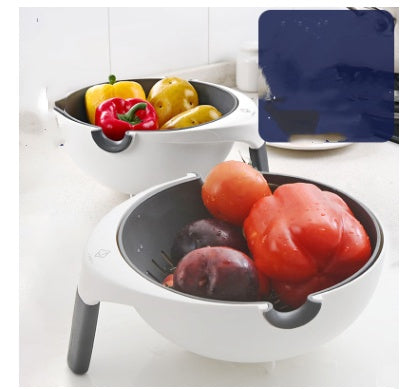 Двойная корзина для слива, чаша для мытья посуды, кухонное сито