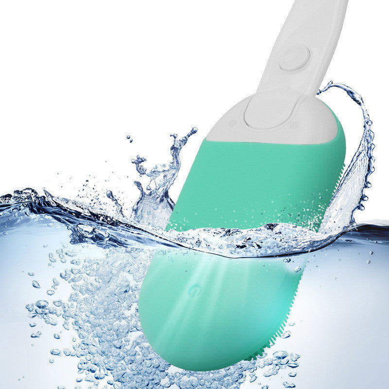 Electric Scrubbing Silicone Soft Bristles Brush