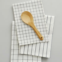 Line and Checkered Style Tea Towel Napkin for Kitchen