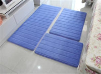 Memory Foam Floor Mat Seat Cushion Bath Mat 3-piece Set