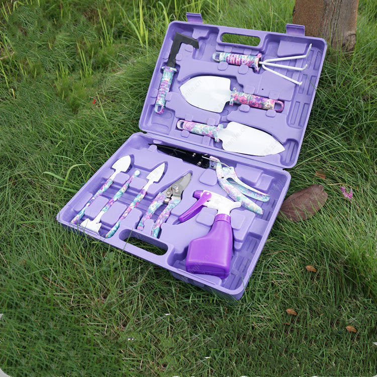 10-Piece Decorated Garden Tools Set