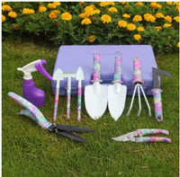 10-Piece Decorated Garden Tools Set
