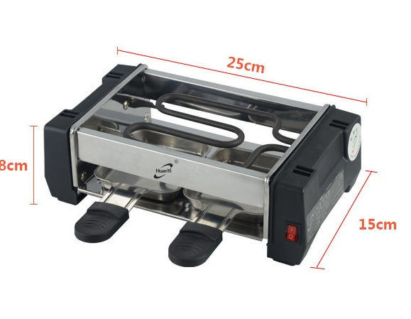 Некурящий корейский домашний мини-гриль для студентов, электрический теппаньяки