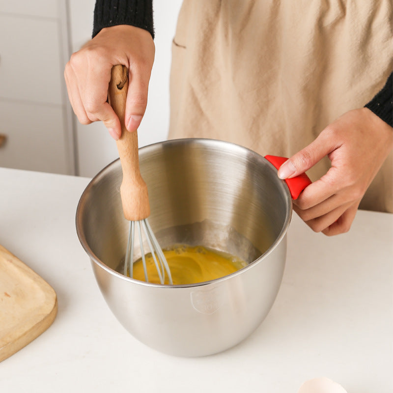 Миска для смешивания яиц и муки из нержавеющей стали