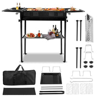 Portable Outdoor Barbecue Grill Stand and Accessories