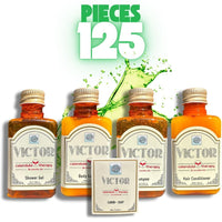 Набор туалетных принадлежностей Roomsium от Victor с ароматом ягод годжи, дорожный размер, 125 предметов, идеально подходит для хозяев, домов, отелей, спа-салонов и сувенирных магазинов