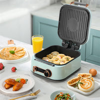 Двухсторонняя электрическая плита в ретро-стиле для гриля и выпечки