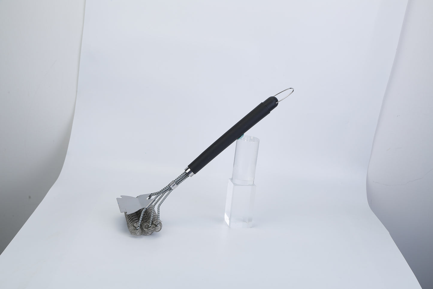 Stainless Steel Grill and BBQ Cleaning Brush with Scraper