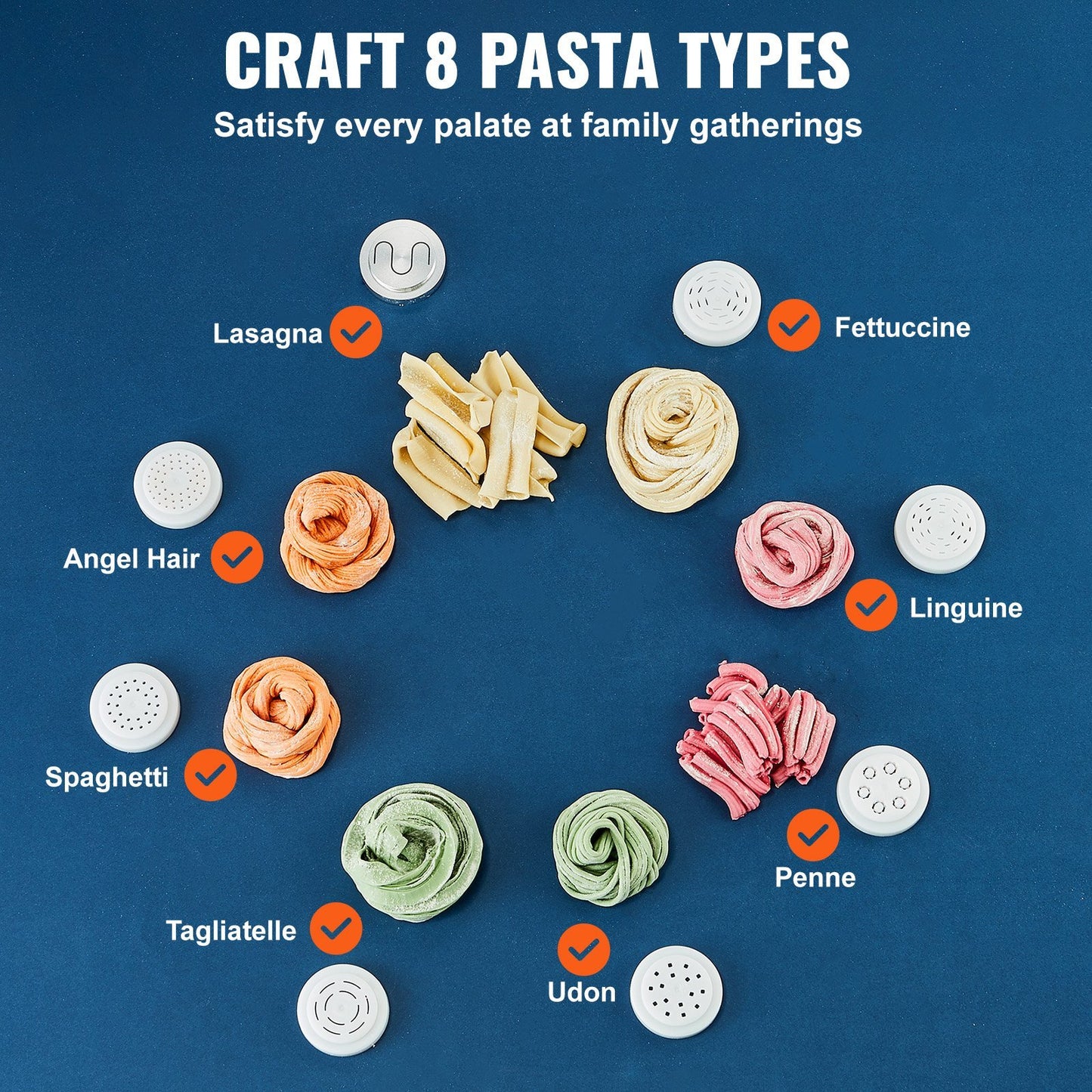 Автоматическая машина для производства пасты и лапши с 8 видами пасты
