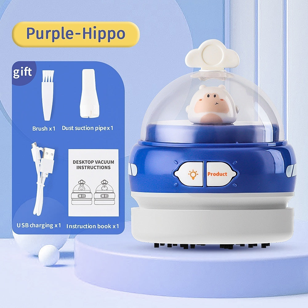 USB充电手持式太空飞船桌面吸尘器