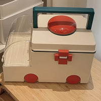 Large Capacity Ambulance-Shaped Multi-compartment First Aid Storage Box