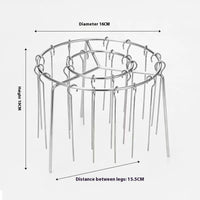 Air Fryer Universal Stainless Steel Vertical Grill Rack