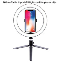 270-degree Rotational Led Light Tripod Phone Stand for User Generated Content Creators
