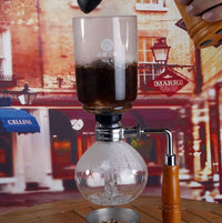 Siphon Vacuum Coffee Maker with Glass Pot