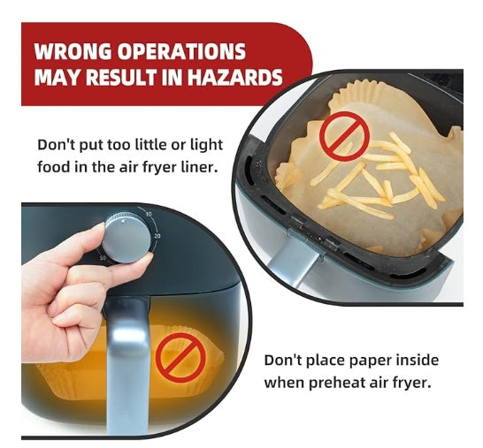 Disposable Square Shaped Air Fryer Paper