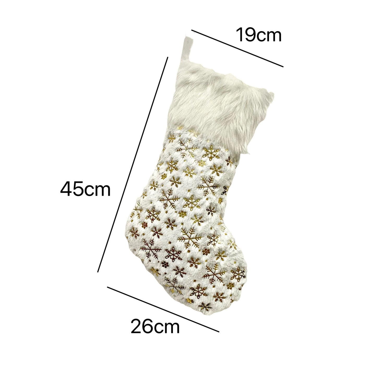 Super Soft Faux Fur Christmas Socks Gift Bag Christmas Decorations