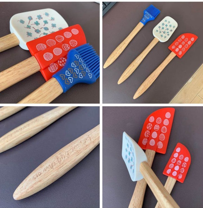 Baking Utensils with Floral Prints