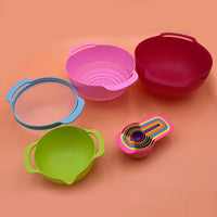 10-piece Multi-colour Assorted Size Mixing Bowls Bundle