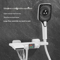 Hot and Cold Shower Head and Faucet Set with Digital Display