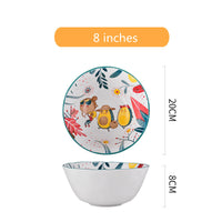 Rainforest Design Ceramic Dinnerware Set