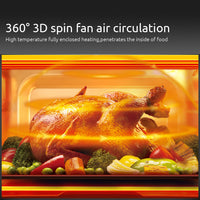10L 360-degree Rotation Large Capacity Home Air Fryer with Digital Display