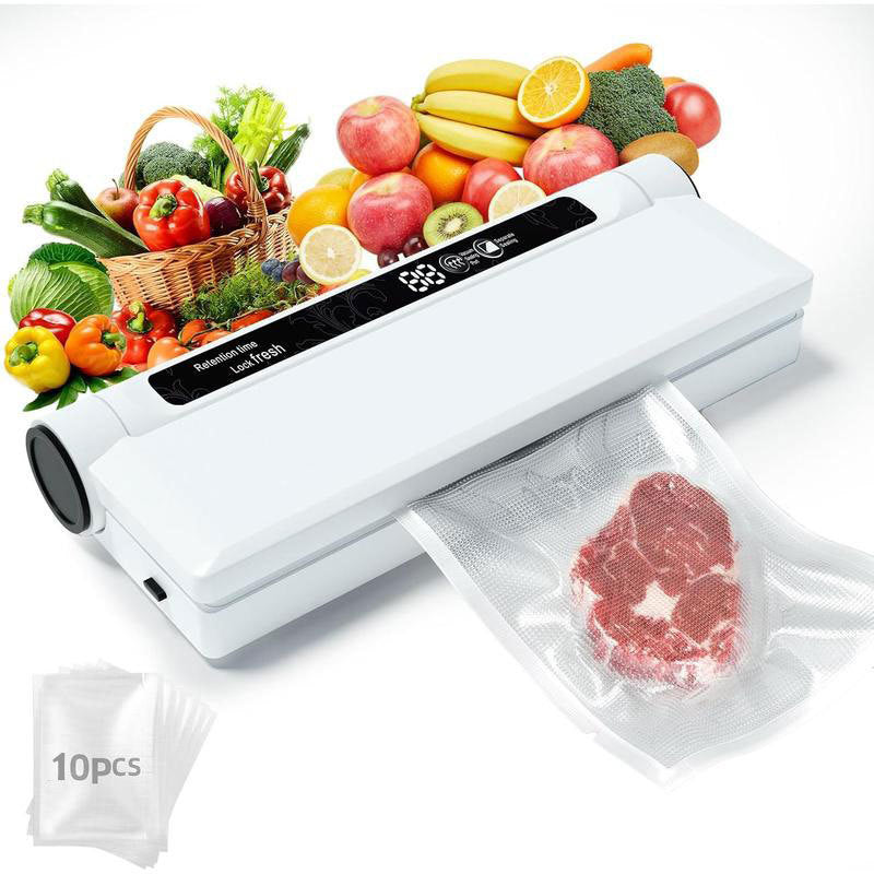 Automatic Vacuum Sealing Machine with Digital Display, Food Preservation