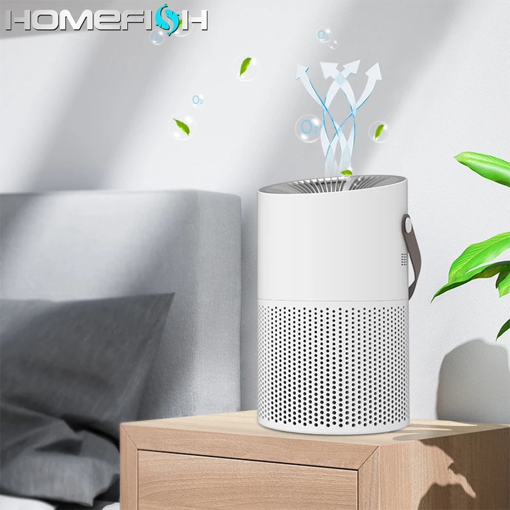 Multifunctional Desktop Air Purifier Remove Formaldehyde H13 HEPA Filter UVC Car Air Purifiers For Bedroom