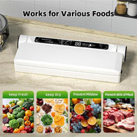 Automatic Vacuum Sealing Machine with Digital Display, Food Preservation