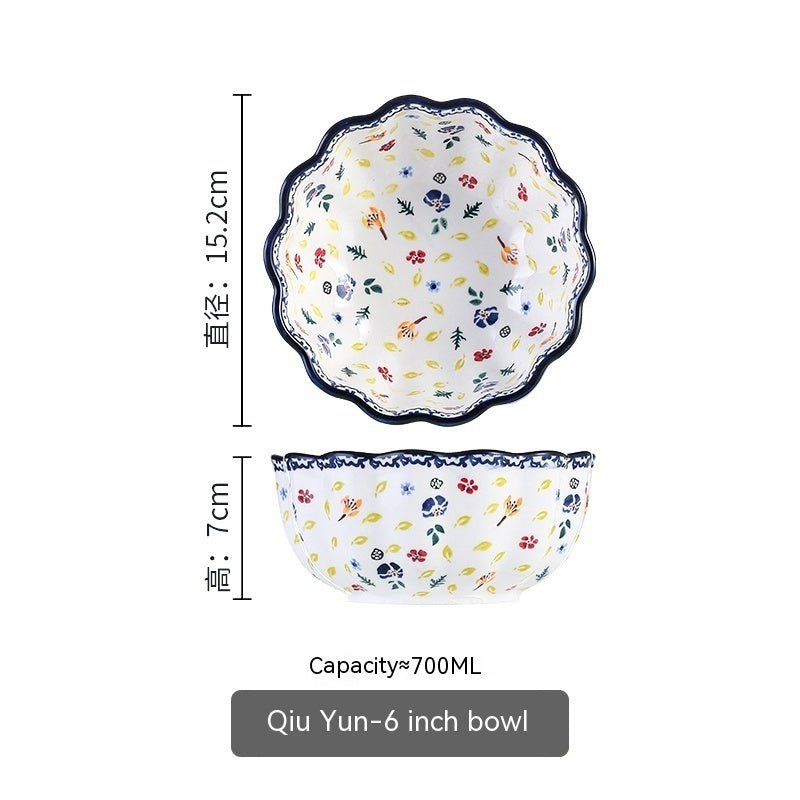 Floral Lace Design Ceramic DinnerWare