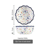 花卉蕾丝设计陶瓷餐具