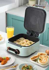 Двухсторонняя электрическая плита в ретро-стиле для гриля и выпечки