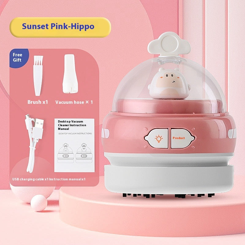 USB充电手持式太空飞船桌面吸尘器