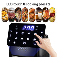 10L 360-degree Rotation Large Capacity Home Air Fryer with Digital Display