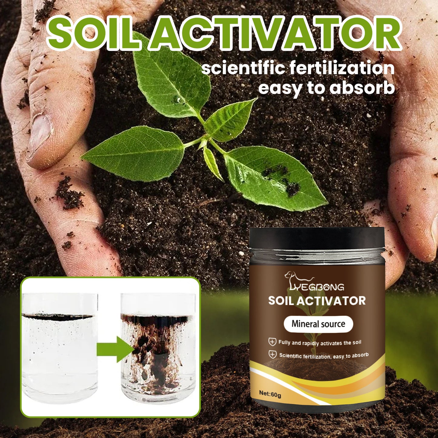 Soil Activator Fertilizer for Preventing Compaction and Promoting Rooting