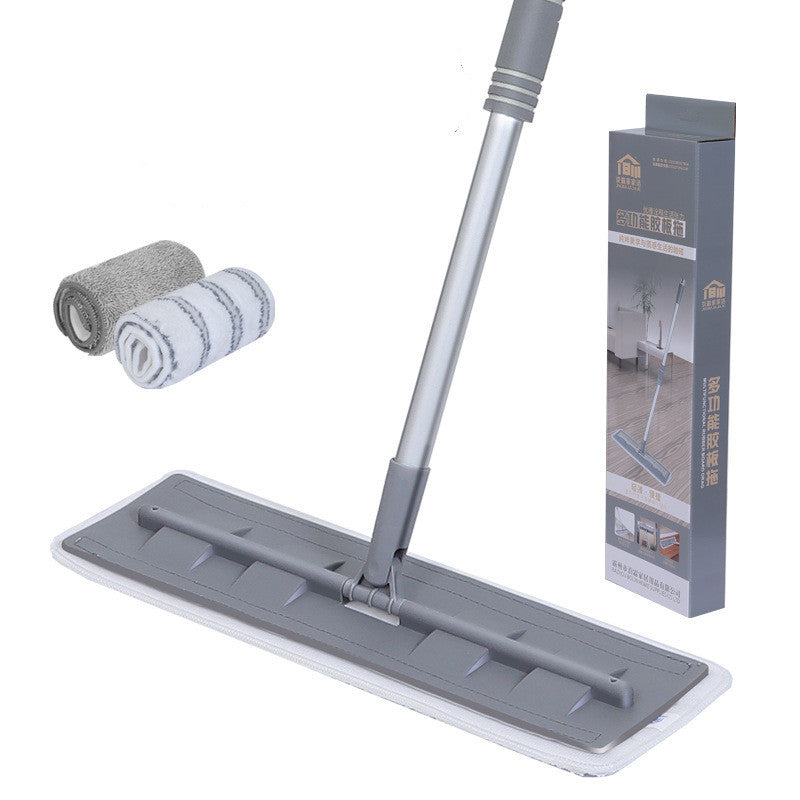 Magic Silicone Mop Squeeze Flat Mop Hands-free Washing Microfiber Mop For Home Kitchen House Wash Floor Cleaning Mop Rag Pads