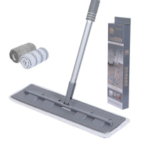 Magic Silicone Mop Squeeze Flat Mop Hands-free Washing Microfiber Mop For Home Kitchen House Wash Floor Cleaning Mop Rag Pads