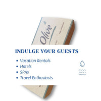 Набор туалетных принадлежностей Roomsium by Victor с ароматом оливы, дорожный, 125 предметов, идеально подходит для аренды жилья на время отпуска, отелей и спа-салонов