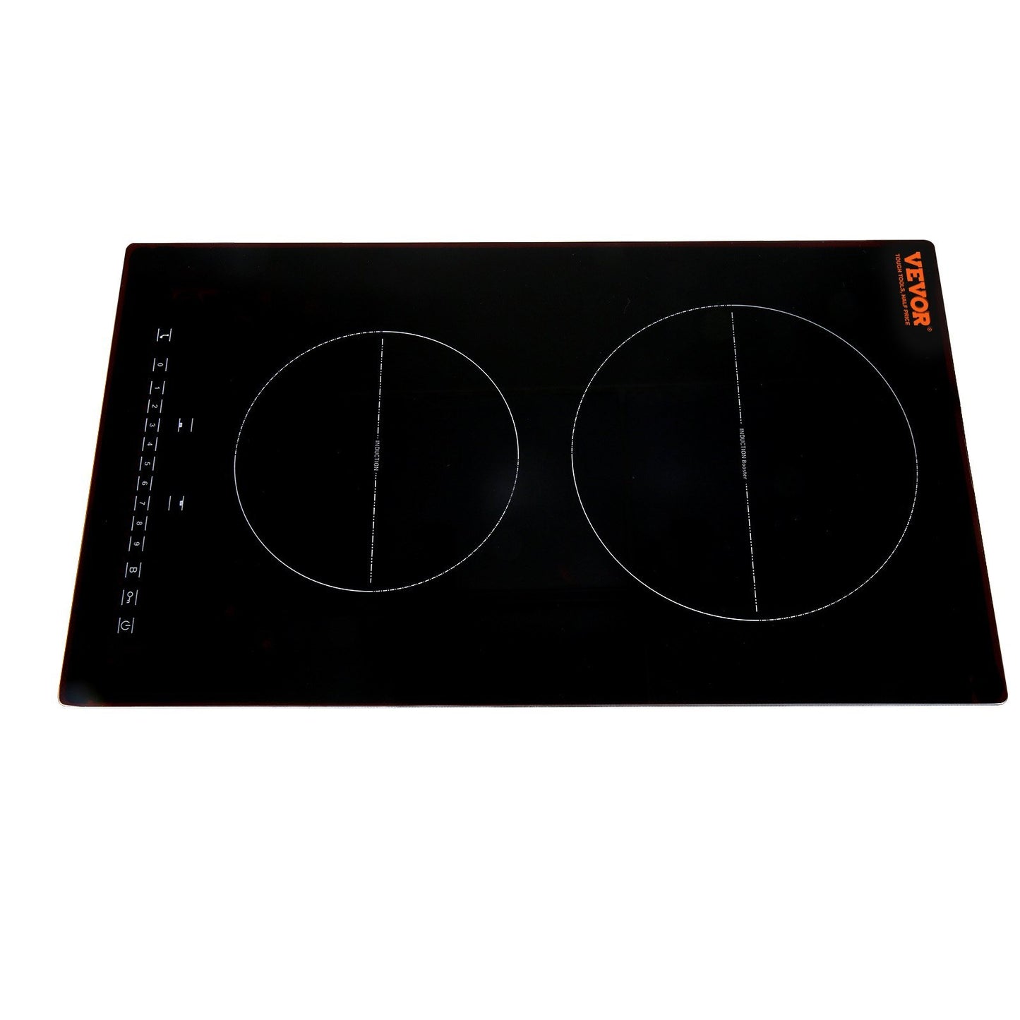 Dual Burner Electric Induction Stove Top, Built-in Magnetic Cooktop 3000W, 9 Heating Level Multifunctional Burner, LED Touch Screen  Child Lock & Over-Temperature Protection
