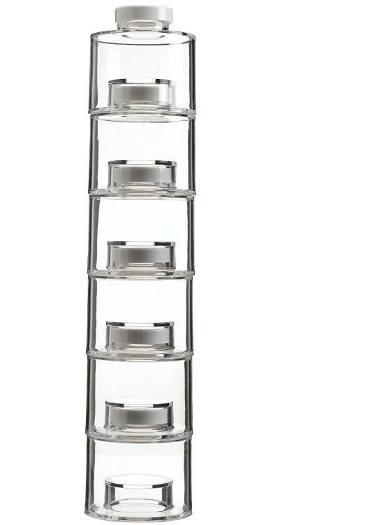 Transparent Stackable Seasoning Container for Herbs and Spices