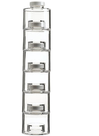 Transparent Stackable Seasoning Container for Herbs and Spices