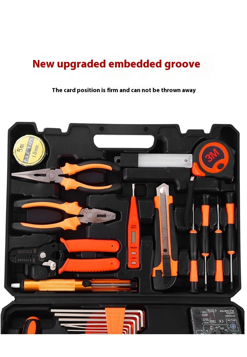 108-piece Carbon Steel Hardware Toolkit for Household