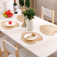 Nordic Style Hollow PVC Artificial Monstera Leaf Placemat Mat