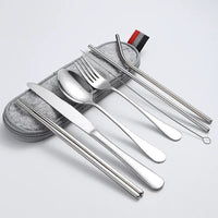 7-piece Rainbow Multi-Colour Stainless Steel Cutlery Set