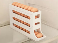 4-Layer Automatic Egg Roller Sliding Egg Storage Tray for Refrigerator