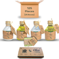 Набор туалетных принадлежностей Roomsium by Victor с ароматом оливы, дорожный, 125 предметов, идеально подходит для аренды жилья на время отпуска, отелей и спа-салонов