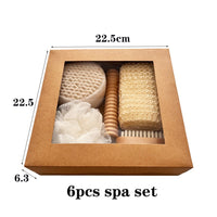 Bath Towel Bath Brush Pumice Stone Sisal Flower Sponge Gift Set