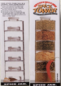 Transparent Stackable Seasoning Container for Herbs and Spices